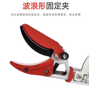 Year Fruit Picker <b>Telescopic</b> <b>Pole</b> 1.8m-3m Aluminum Alloy High Carbon Steel Blade Red And Silver Pruning Shears For Trees - Product Image 3