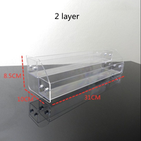 Présentoir de bureau Transparent en acrylique à 2 /5/7 couches, présentoir en acrylique en forme d'échelle de comptoir pour magasin de lunettes de soleil