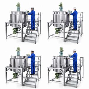 Cuve de mélange homogénéisante à prix d'usine pour crème cosmétique, shampoing, savon liquide, avec agitateur - Product Image 6
