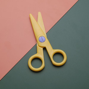 Tijeras de corte de papel de plástico para <span class=keywords><strong>niños</strong></span>, herramientas de corte, suministros de manualidades de papel - Product Image 6