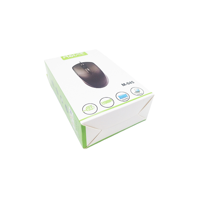 High Quality Side Open Mouse Packaging Box Embossed Print Folder Type for Computer Wireless Mouse