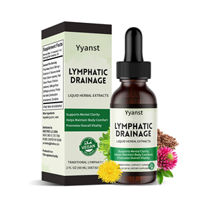 Gouttes liquides végétaliennes OEM ODM pour drainage lymphatique 60ml – Extraits d'herbes favorisant la vitalité globale pour adultes – Soin corporel quotidien - Product Image 1
