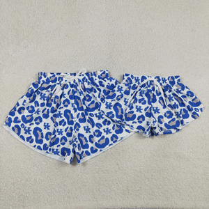 Shorts d'été décontractés pour petites filles, motif léopard, collection Maman et moi, vente en gros, pour l'entraînement et le sport - Product Image 1