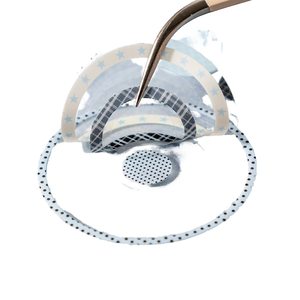 Cinta Adhesiva de Papel Impermeable de Doble Cara, Activada por Agua, para Ensamblaje, con Marcos de PET Multicortados, Serie de Círculos y Puntos - Product Image 1