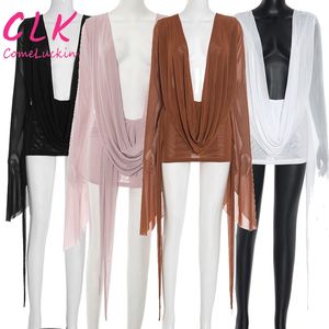 女性服2025年夏ブティックビーチウェアメッシュディープVネックドレス - Product Image 1