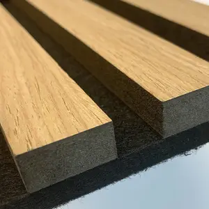 Venta caliente panel de madera acústica de 14mm con melamina compuesto de