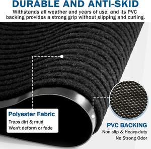 Commercio all'ingrosso striscia commerciale tappetino a coste rotola antiscivolo ingresso interno/esterno impermeabile PVC <span class=keywords><strong>per</strong></span> uso domestico - Product Image 3