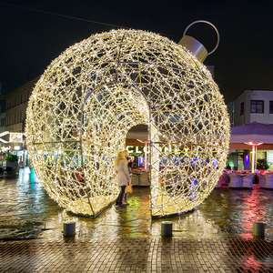 Décorations d'extérieur, lumières d'ornement de Noël, lumières LED 3D en forme de boule, motif de chien, lumières pour la <span class=keywords><strong>maison</strong></span> - Product Image 2
