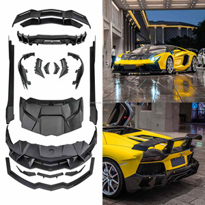 ชุดแต่งตัวถังคาร์บอนไฟเบอร์แห้งแบบใหม่ Runde CMST Design สำหรับ Aventador LP700 ติดตั้งง่ายแบบขันสกรู ฝากระโปรงหน้า สเกิร์ตข้าง - Product Image 1