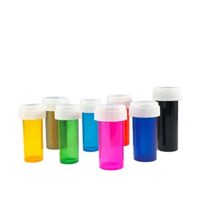 Tùy Chỉnh Thông Số Kỹ Thuật Khác Nhau Lọ Nhựa Y Tế Với Reversible <span class=keywords><strong>Cap</strong></span> Y Tế Pill Chai Mục Đích Kép Bìa - Product Image 1
