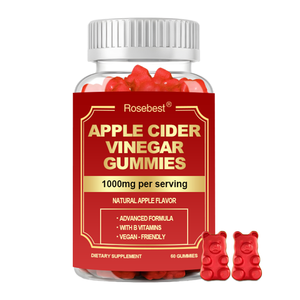 Suplemento <span class=keywords><strong>de</strong></span> Gomitas <span class=keywords><strong>de</strong></span> Vinagre <span class=keywords><strong>de</strong></span> Sidra <span class=keywords><strong>de</strong></span> <span class=keywords><strong>Manzana</strong></span> con Pectina Vegana Keto Natural <span class=keywords><strong>de</strong></span> 1000mg, Marca Privada OEM, para Adelgazar y Mejorar <span class=keywords><strong>la</strong></span> Digestión - Product Image 1