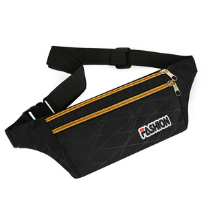 Riñonera de moda impermeable unisex, multiusos, OEM, para deportes, correr, gimnasio, cinturón de nailon, bolsa de cintura con cremallera - Product Image 2