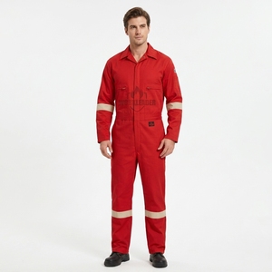 Combinaison de travail ignifuge en polyester/coton avec coutures soudées, fournie <span class=keywords><strong>par</strong></span> l'usine, vêtements de sécurité pour l'industrie - Product Image 1