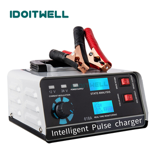 Chargeur de batterie universel intelligent rapide 12V 24V 30A pour batteries lithium-ion et plomb-acide, avec réparation par impulsions pour camions et voitures - Product Image 5