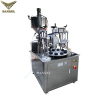 Machine de remplissage et de scellage de tubes cosmétiques semi-automatique à prix avantageux, neuve et d'occasion, pour tubes souples de super colle avec fonction de coupe