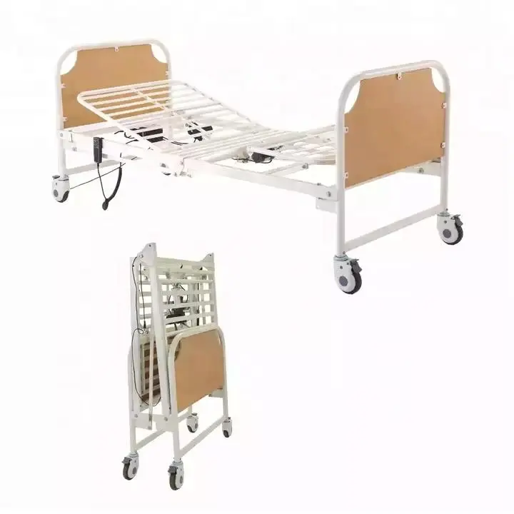 家庭用または病院用の高品質CE認定木製手動看護ベッド3機能多機能