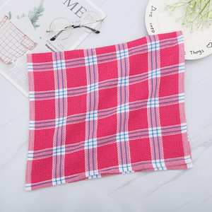 Pure Cotton Checkered Tea Towel 38x64 Cm Rectangle <b>Absorbent</b> Kitchen Towel For Tea Ceremony - Product Image 3