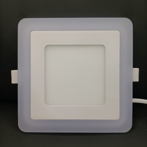 ETL ES FCC LED bảng điều chỉnh ánh sáng VUÔNG 4inch 9W + 3W không khí chặt chẽ 3cct 3000k4000k5000k + màu xanh IC đánh giá 100-130V cao lumen nhà máy bán buôn - Product Image 3