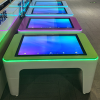 Table interactive de jeu et d'apprentissage détachable avec écran tactile 10 points de 32 pouces, LED, WiFi et Bluetooth
