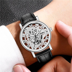 Nouvelle montre mécanique à cadran ajouré pour homme, montre à quartz avec bracelet pour homme - Product Image 2
