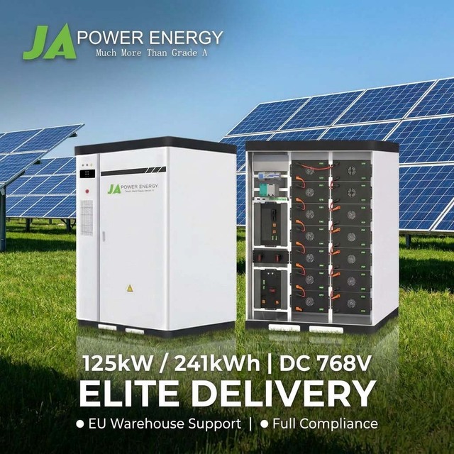 PCS Industrial BESS Cabinet 125kW 241kWh 768V JApower Commercial Energy Storage System for Heavy Load Factory Backup Power Use