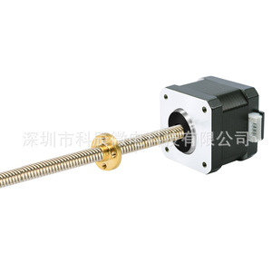 Moteur pas à pas hybride 42 T8 à engrenage à vis sans fin, arbre de 8 mm, moteur électrique miniature DC pour équipement médical et domotique - Product Image 1