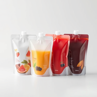 Sac liquide et créatif, emballage de jus glacé, bec ensemble avec bec pour boisson, pochette en Aluminium personnalisés