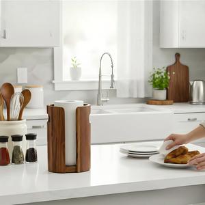Portarotolo da Tavolo in <span class=keywords><strong>Legno</strong></span> con Manico per Soggiorno, Cucina, Sala da Pranzo e Camera da Letto - Product Image 1