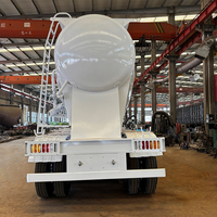 Semi-remorque citerne à ciment en vrac avec suspension mécanique à 4 essieux, capacité de 40 m³, compresseur d'air de 12 m³, semi-remorque citerne à poudre en vrac