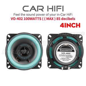 VO502 2PCS 100W 4/5 pouces Haut-parleur coaxial universel HiFi pour voiture, haut-parleur de concentration pour véhicule, audio de porte de voiture, musique stéréo - Product Image 3