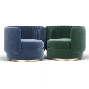 High Quality Modern Comfortable <b>Swivel</b> Accent <b>Chair</b> Metal Base Velvet Upholstery <b>Sofa</b> <b>Chair</b> for Living Room or Hotel <b>Sofa</b> - Product Image 5