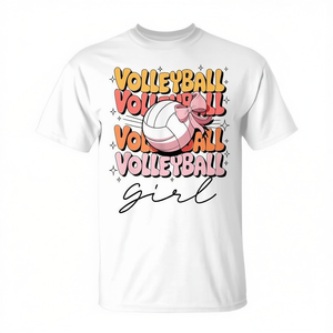 Camiseta de voleibol para niña con diseño de lazo y pelota - Product Image 2