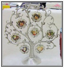 "Giáng sinh" cổ thiếc hoặc Kẽm hợp kim gia đình cây khung ảnh, Mini Cây giáng sinh với khung ảnh - Product Image 6