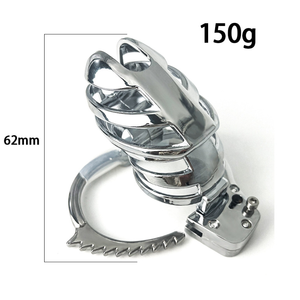 Ayarlanabilir paslanmaz çelik bekaret kilidi erkek Abstinence cihazı horoz kafes seks oyuncak sadakatsizlik önlemek için - Product Image 5