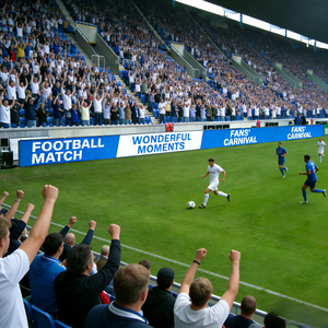 Écran LED portable durable RAYBO P4 haute définition, étanche IP66, 7680Hz, écran publicitaire LED pour les matchs de stade - Product Image 1