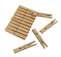 Bois de pin de couleur naturelle 7.2CM chevilles colorées jouets de bricolage épingles à linge en bois