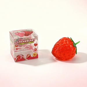 Vaseline Strawberry Squishy Thin Skinned Vaseline Coconut Oil Slow Rebound Fruit Handmade Ball <b>Stress</b> Relief Fidget <b>Toy</b> - Product Image 4