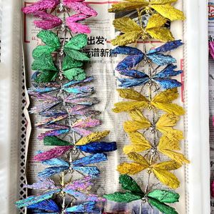 Tùy chỉnh bán buôn tinh thể tự nhiên chữa bệnh đá khoáng thạch anh Tourmaline mạ điện Dragonfly cho trang trí - Product Image 1