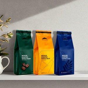 Bolsa Personalizada con Impresión a Todo Color, Bolsa con Fondo Plano y Válvula para Café, 250g 500g 1kg, OEM/ODM - Product Image 1