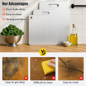 Planches à découper en acier inoxydable, planche à découper double face, planche à découper en titane pour la cuisine, logo personnalisé OEM - Product Image 4