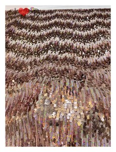 Ưa thích thêu <span class=keywords><strong>Polyester</strong></span> Kích cỡ khác nhau của đầy đủ Sequins vải tuyn thêu vải cho phụ nữ may mặc - Product Image 6