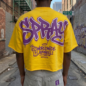 Camiseta Corta Oversize Personalizada de Algodón Pesado Estilo Urbano con Gráficos para Hombre, Top Vintage de Verano, Precio Bajo al por Mayor 6630 - Product Image 2