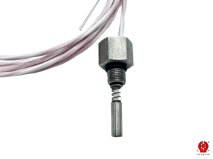 Sonde en L Pt100 RTD WZPM, capteur de température pour roulement à billes, montage à angle droit, gaine en acier inoxydable - Product Image 2