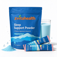 Poudre de soutien au sommeil en marque blanche L-Théanine, Glycinate de magnésium, Vitamine D3, Ashwagandha – Supplément anti-stress OEM
