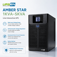 Onduleur interactif avec fonction AVR, onde sinusoïdale pure, 2 kVA, monophasé, batterie au plomb-acide, 60 Hz, usage domestique