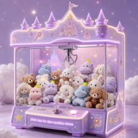 Jouets en peluche pour machine à griffes de 8 pouces, modèles animaux de dessin animé variés, pour les prix des jeux de grue d'arcade, destinés au marché américain