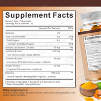 Formule Curcuma Gingembre Vitahealthy, adaptée aux compléments alimentaires sous forme de gommes et aux mélanges nutritionnels fonctionnels, Gommes au curcuma et au gingembre