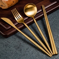 Ensemble de couverts en acier inoxydable pliable et détachable avec poche pour baguettes, ensemble de couverts de voyage réutilisable pour le camping