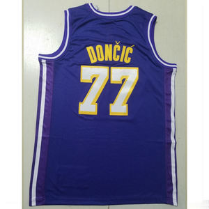 Camisetas <span class=keywords><strong>de</strong></span> Baloncesto para Hombre, Nueva Colección 2026, Gran Venta, <span class=keywords><strong>Camiseta</strong></span> Deportiva Cosida <span class=keywords><strong>de</strong></span> Luka <span class=keywords><strong>Doncic</strong></span> <span class=keywords><strong>de</strong></span> Los Ángeles, Número 77 - Product Image 5