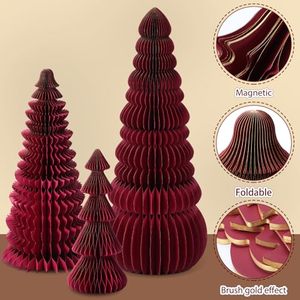 Factory Price Modern Eco-Friendly Honeycomb Paper Christmas <b>Tree</b> <b>Ornaments</b> Festival Home Decoration Window Display - Product Image 3